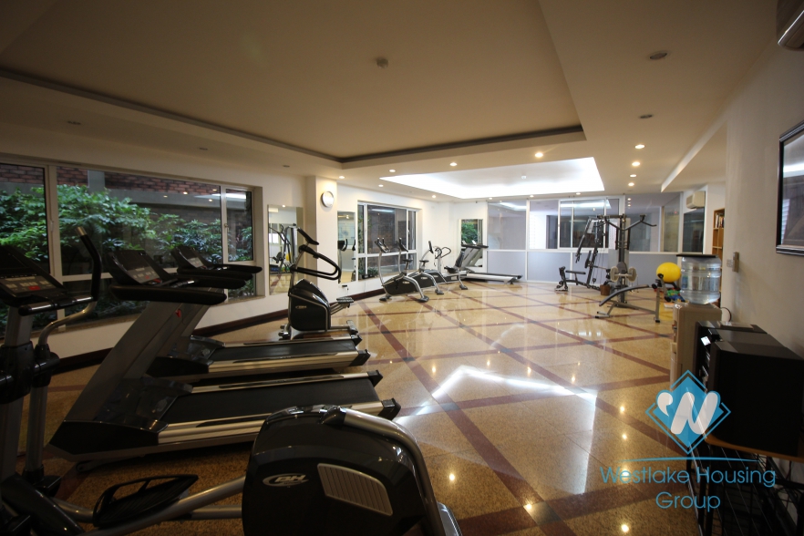 Two bedroom apartment for rent located in a service building in the center of Hoan Kiem district, Hanoi, Vietnam