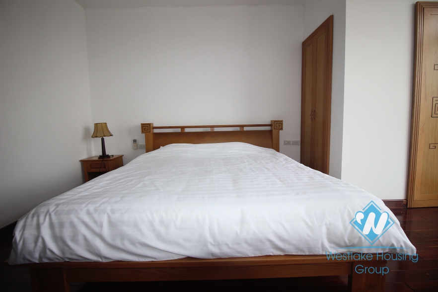 Nice 4 bedroom apartment with open view for rent on Xuan Dieu street, Tay Ho, Hanoi