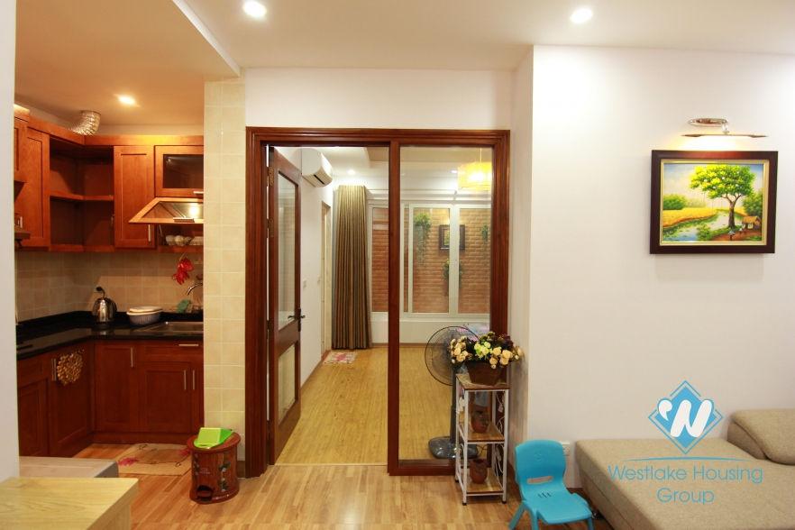Nice and clean one bedroom apartment for rent in Lang Ha street, Dong Da district, Ha Noi