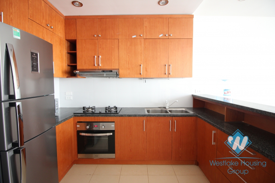 Lake view 3 bedroom spacious apartments for rent in Tay Ho