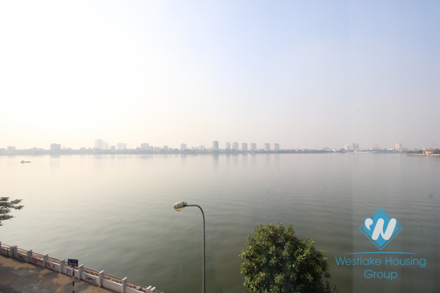 Lake view 3 bedroom spacious apartments for rent in Tay Ho