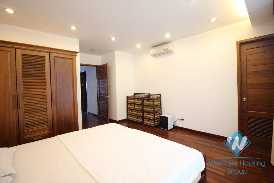 Lake view 3 bedroom spacious apartments for rent in Tay Ho