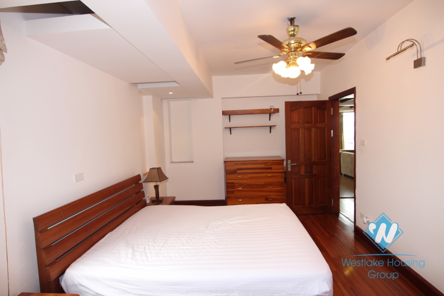 Lake view apartment with 2 bedrooms apartment for rent in Yen Phu area, Tay Ho