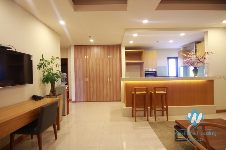 The high floor apartment with comfort equipment for rent in Tay Ho, Hanoi