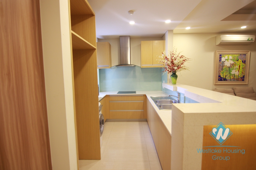The high floor apartment with comfort equipment for rent in Tay Ho, Hanoi