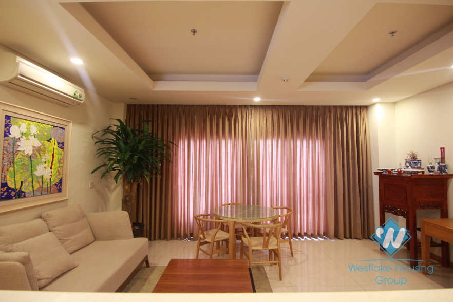 The high floor apartment with comfort equipment for rent in Tay Ho, Hanoi