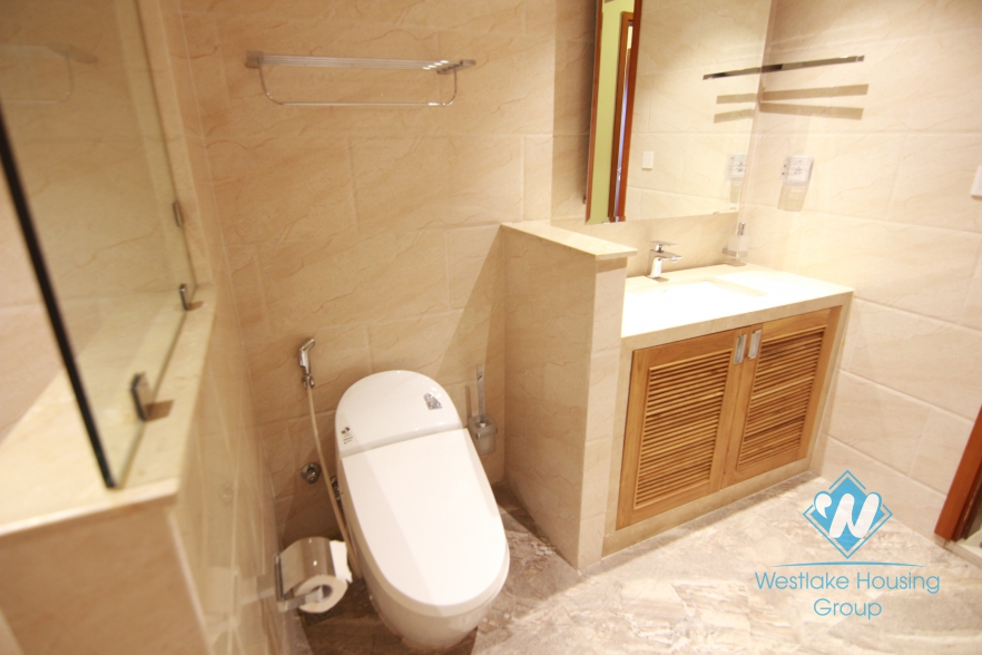 The high floor apartment with comfort equipment for rent in Tay Ho, Hanoi