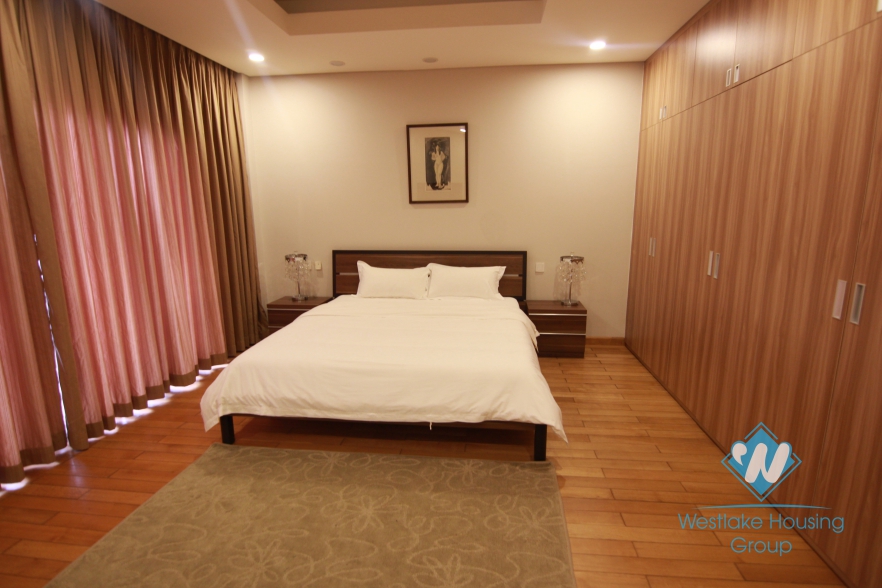 The high floor apartment with comfort equipment for rent in Tay Ho, Hanoi