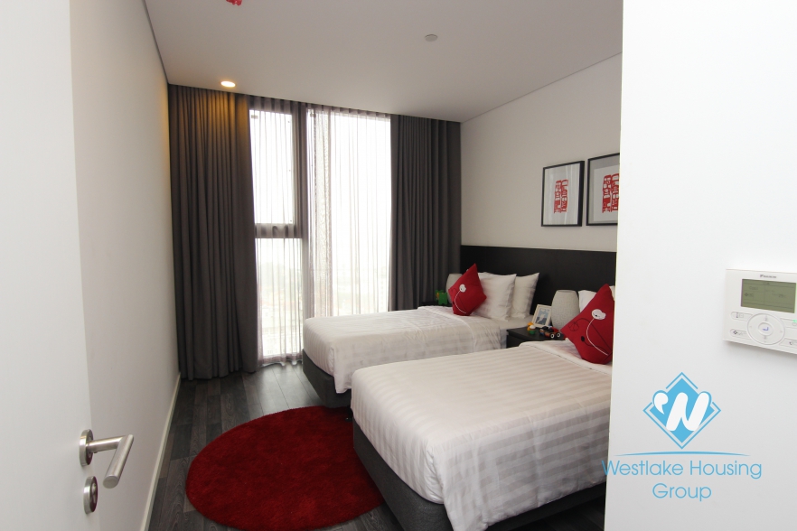 Lake view 2 bedroom serviced apartment for rent in Somerset Westpoint, Tay Ho, Hanoi