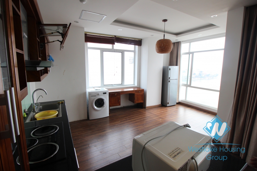 A beautiful apartment with 3 bedrooms for rent in Xuan Dieu, Tay Ho, Ha Noi