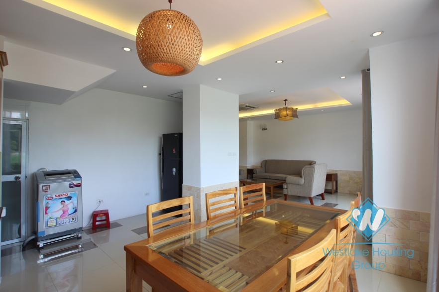 Nice apartment with back yard for rent in Xuan Dieu street, Tay Ho district, Hanoi