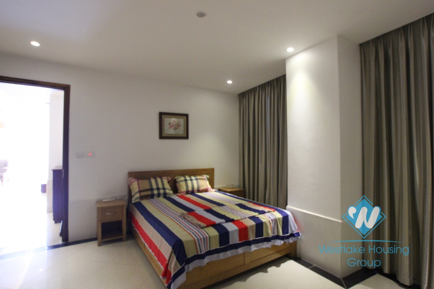 Nice apartment with back yard for rent in Xuan Dieu street, Tay Ho district, Hanoi