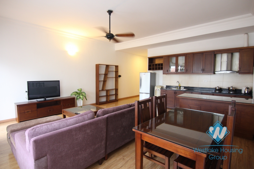 Small balcony furrnished 2 bedrooms apartment for rent in Hai Ba Trung district