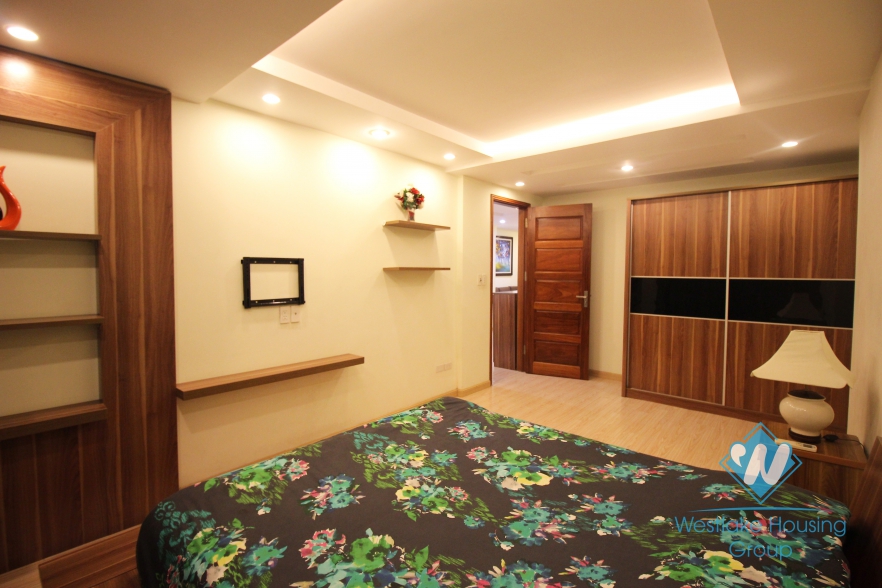 Good price three bedrooms apartment for rent at Giang Vo street, Dong Da district, Ha Noi