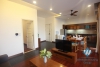 Tay Ho - Lake side apartment for rent with balcony and open living room