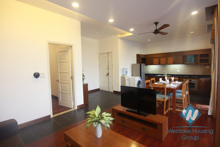Tay Ho - Lake side apartment for rent with balcony and open living room
