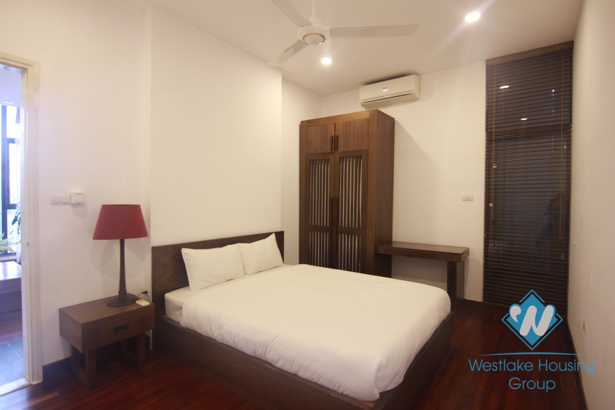 Tay Ho - Lake side apartment for rent with balcony and open living room