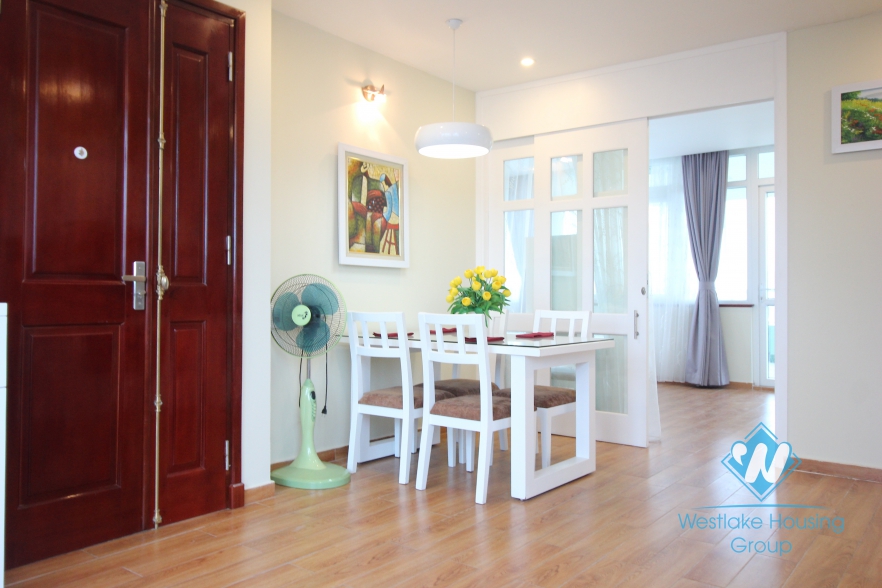 Nice view and bright apartment for rent in Yen Phu, Tay Ho, Ha Noi