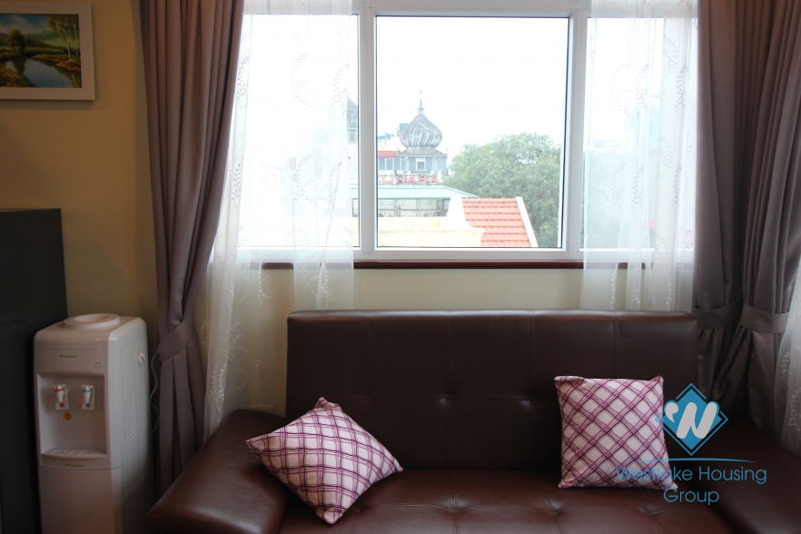 Nice view and bright apartment for rent in Yen Phu, Tay Ho, Ha Noi