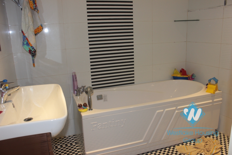 Beautiful apartment with nice garden for rent in Xuan Dieu Street, Tay Ho, Ha Noi 