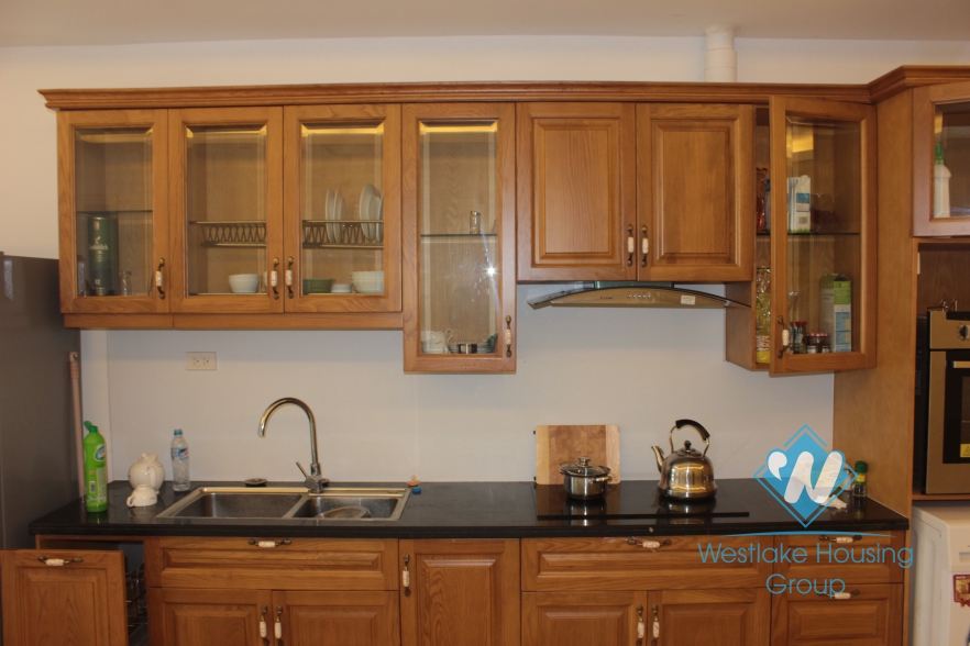 Beautiful apartment with nice garden for rent in Xuan Dieu Street, Tay Ho, Ha Noi 