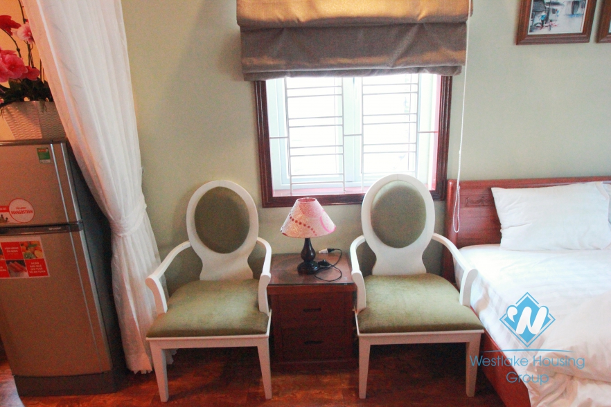 Available studio apartment for rent in Yen Phu, Tay Ho, Ha Noi