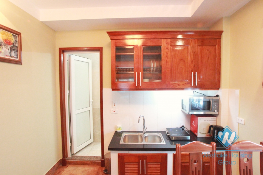 Available studio apartment for rent in Yen Phu, Tay Ho, Ha Noi