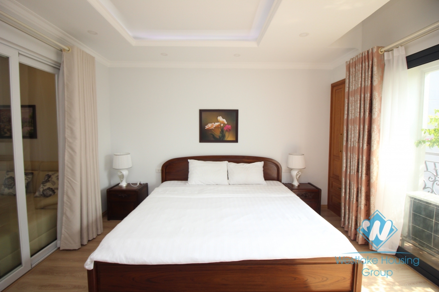 Big and bright one bedroom serviced apartment for rent in Hai Ba Trung