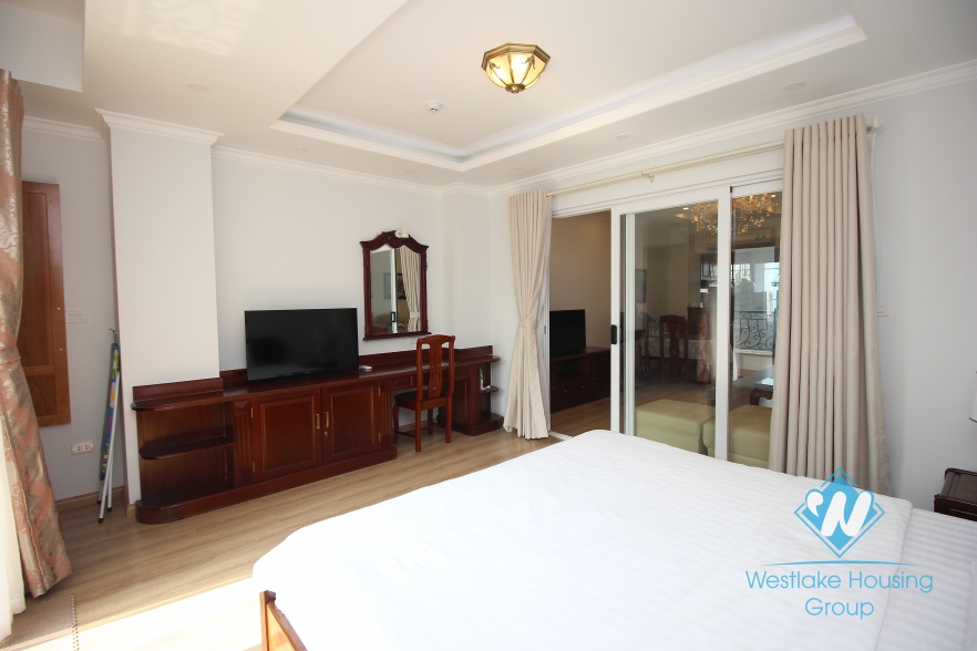 Big and bright one bedroom serviced apartment for rent in Hai Ba Trung