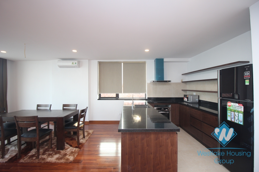 Lake view three bedrooms apartment for rent in Tay Ho, Ha Noi