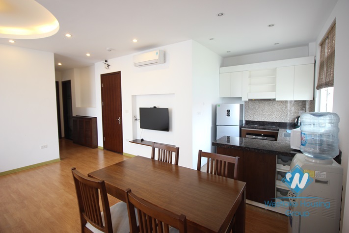 Bright  2 bedrooms apartment for rent on Xuan Dieu, Tay Ho, Hanoi 