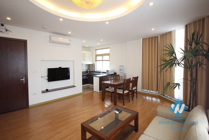 Bright  2 bedrooms apartment for rent on Xuan Dieu, Tay Ho, Hanoi 
