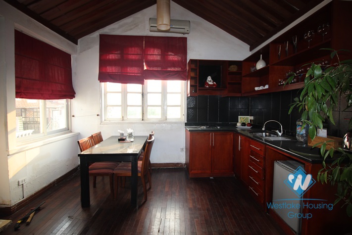 Rooftop apartment for rent on To Ngoc Van, beautiful terrace, nice space and light