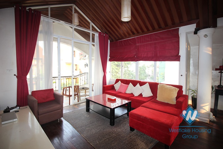 Rooftop apartment for rent on To Ngoc Van, beautiful terrace, nice space and light