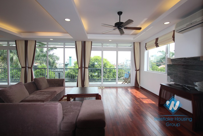 Beautiful 4 bedrooms apartment for rent on Au Co, Tay Ho, Hanoi