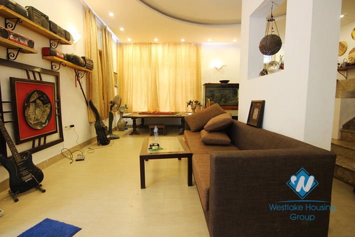 4 bedrooms house for rent in Trinh Cong Son st, Tay Ho district, Hanoi