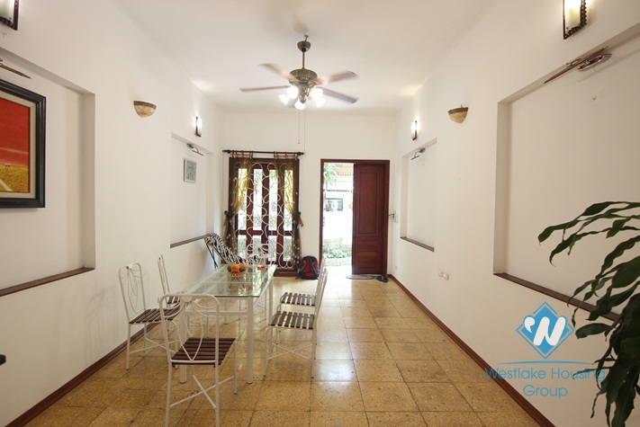 Lovely house for rent with back yard in Tay Ho, Hanoi