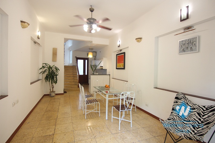 Lovely house for rent with back yard in Tay Ho, Hanoi
