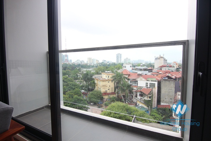 Lake view balcony apartment for rent in Hai Ba TRung