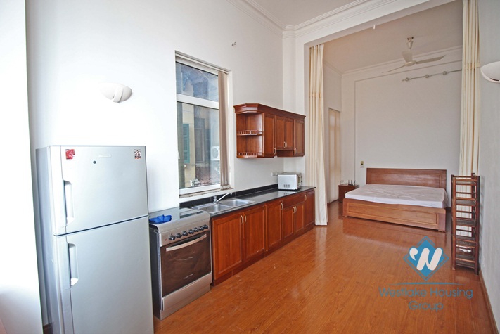 Bright and nice 01 bedroom apartment for rent in Tay Ho area, Hanoi. 