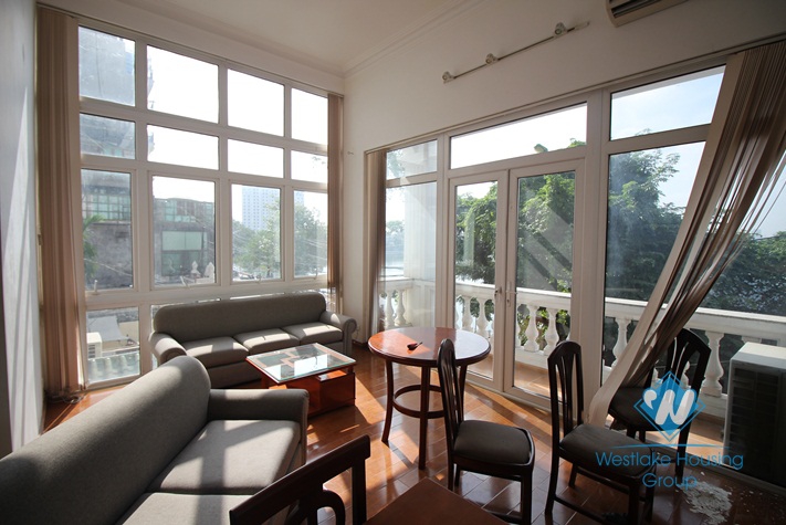 Bright and nice 01 bedroom apartment for rent in Tay Ho area, Hanoi. 