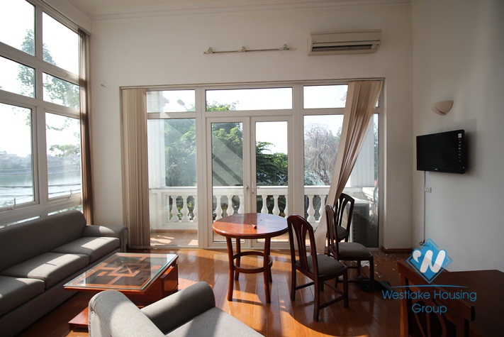 Bright and nice 01 bedroom apartment for rent in Tay Ho area, Hanoi. 