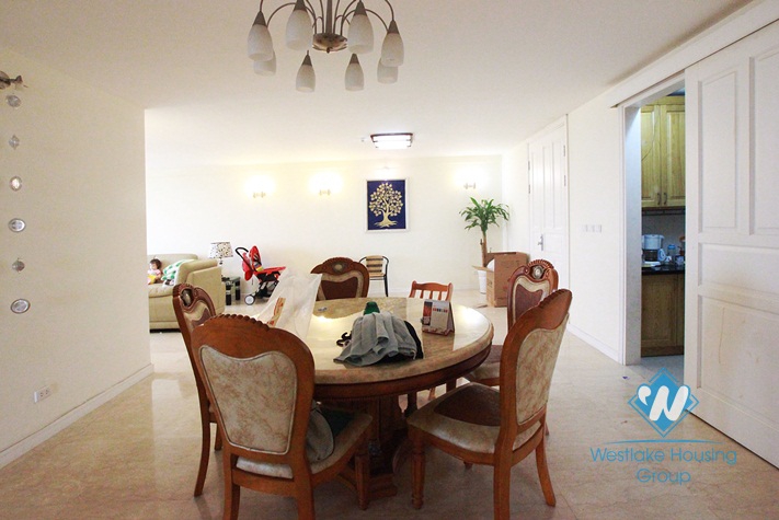 04 bedrooms spacious apartment for rent in Ciputra area, Tay Ho, Hanoi