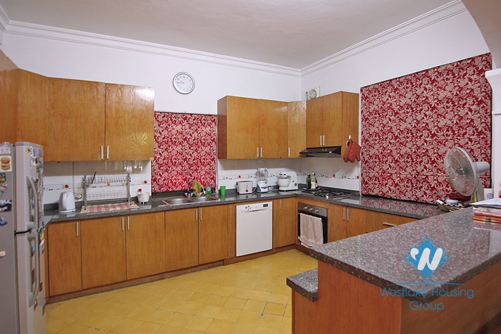 Garden swimming pool villa for rent on To Ngoc Van, Tay Ho