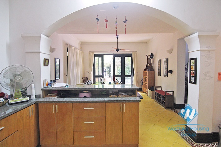 Garden swimming pool villa for rent on To Ngoc Van, Tay Ho