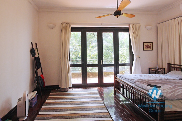 Garden swimming pool villa for rent on To Ngoc Van, Tay Ho