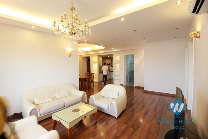Large size apartment for rent E Tower, Ciputra compound, Tay Ho, Hanoi