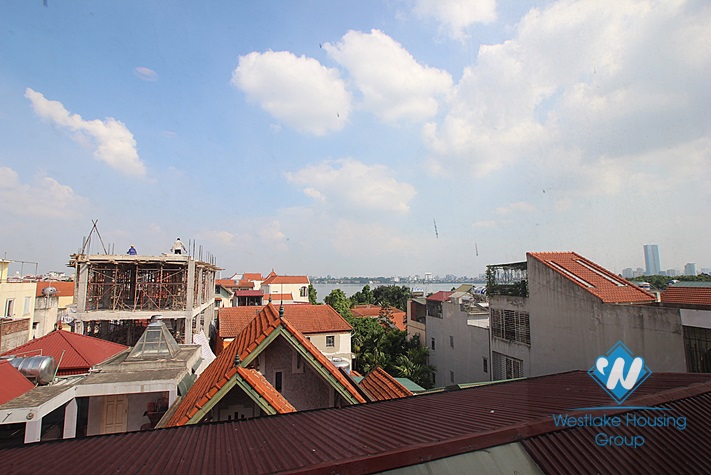 Lake view one bedroom rental apartment on Dang Thai Mai, Tay Ho