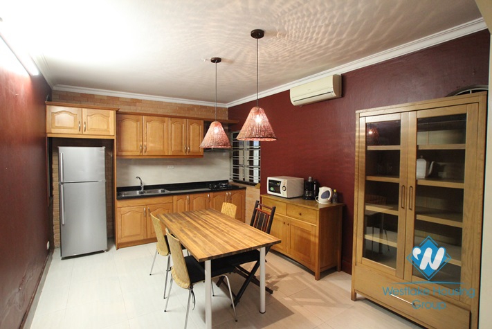 Charming house with big yard for lease in Nghi Tam Village,Tay Ho, Ha Noi