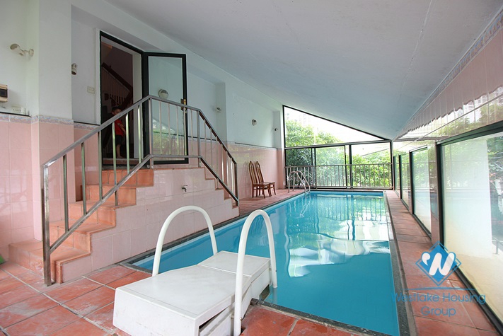 Swimming pool apartment with balcony for rent in Tay Ho, Hanoi